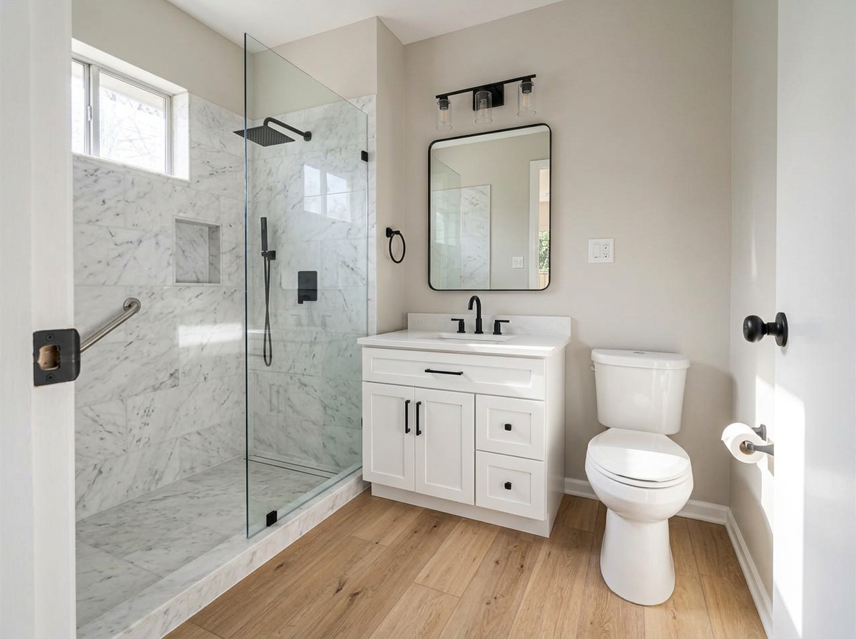 The same bathroom redesigned in Vision Studio